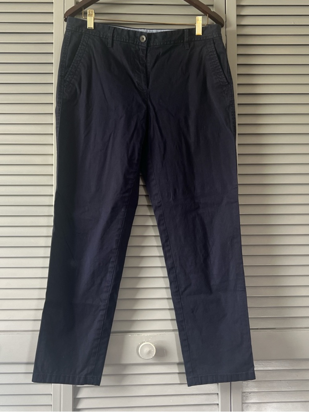 Talbots Navy Relaxed Chino Pants